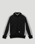 Geedup Mono Knitted Jacquard Zip Jacket - Black/Grey | Unique Supply Australia